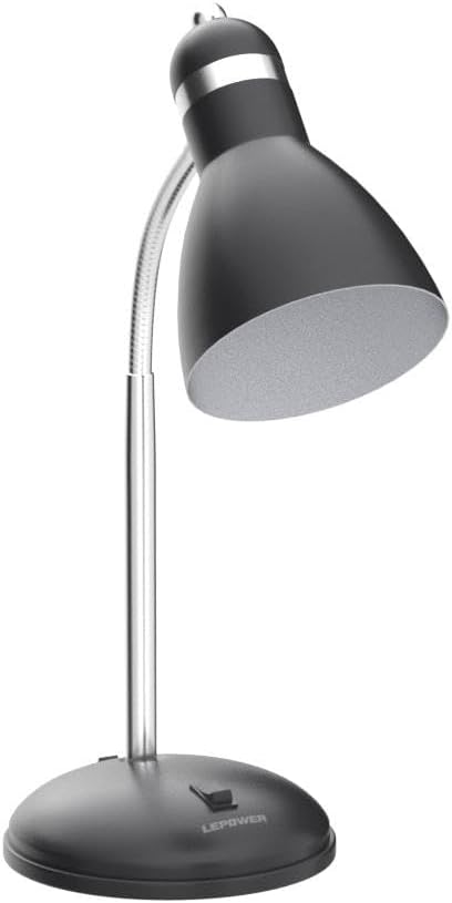 LEPOWER Metal Desk Lamp, Adjustable Goose Neck Table Lamp, Eye-Caring Study - Image 4