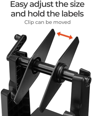 MUNBYN External Rolls Label Holder, 2 in 1 Fan-Fold Stack Paper Holder - Image 4