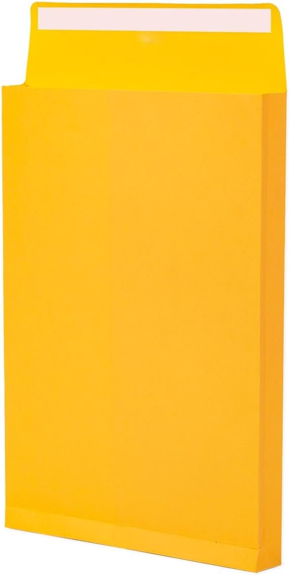 6x9 Expanding Manilla Envelopes Self Seal, 25 Pack Goefun Small Yellow Mailing by Goefun