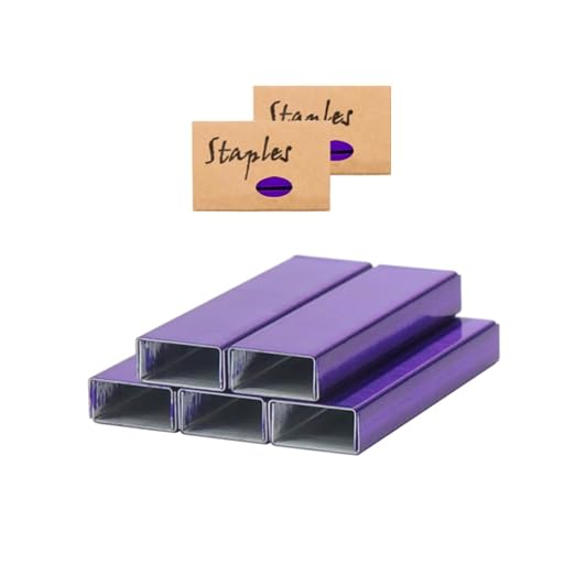 MEI YI TIAN Purple Staples 26/6 Standard Staples Refill 1000/Box 2 Boxes/Pack by MEIYITIAN