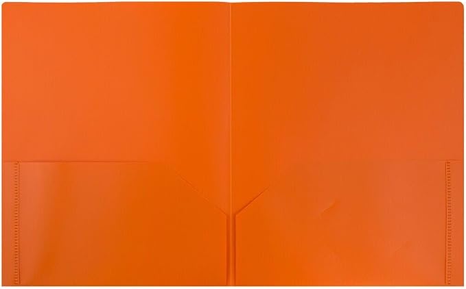 JAM PAPER Plastic 2 Pocket POP Folders - Image 2