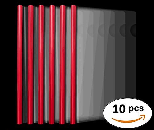 Plastic File Folder 10mm Sliding Bar Report Covers, 40 Sheet Capacity, - Image 2