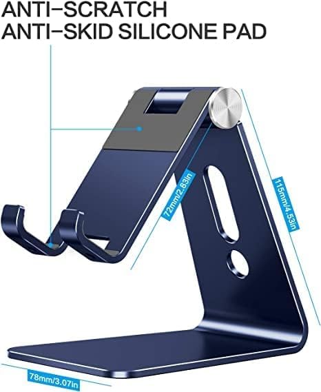 OMOTON Adjustable Cell Phone Stand, C2 Aluminum Desktop Phone Holder Dock - Image 4