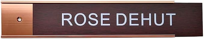 2" x 8" Nameplate Holder Wall or Door 2 Pack - Image 2