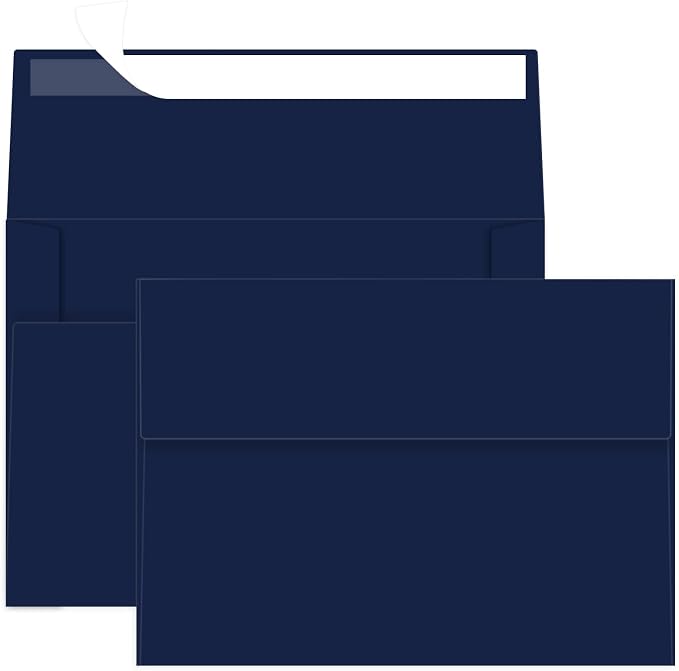 4x6 Blue Envelopes For Invitation, A6 envelope 4.75 x 6.5 inch, 4X6 Envelopes by Rinrda