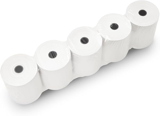 (50) 3 1/8 x 230 Thermal Paper Receipt Rolls 3.125 x 230 ft, POS/Cash Register Paper, TM-T88 T20 T90 Bixolon SRP-350 370, BPA Free, 50 Rolls, 48 GSM-DeskLoop Office