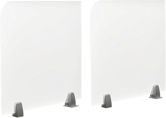 Desk Divider, Privacy Desk Screen, Frosted Acrylic Partitions by ZeStarDair
