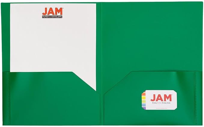 JAM PAPER Plastic 2 Pocket POP Folders - Image 5