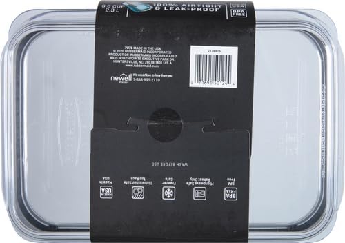 Rubbermaid Brilliance Food Storage Container, 9.6 Cup | Clear | Pack of 2 - Image 11