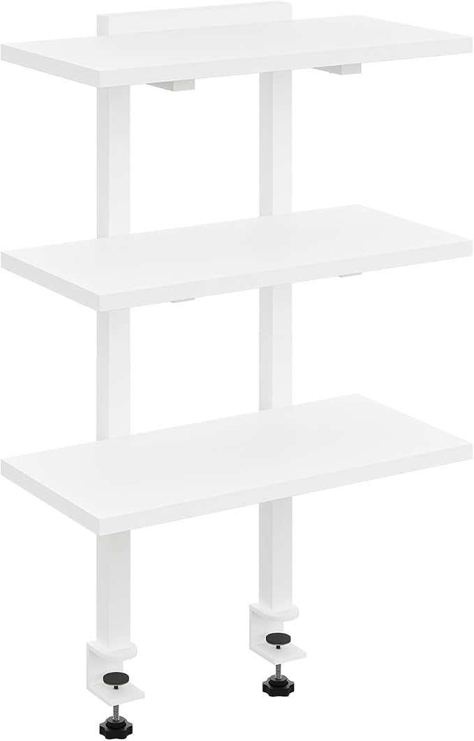 MAHANCRIS Clamp On Desk Organizer, 3-Tier Desktop Bookshelf, Adjustable Desk by MAHANCRIS