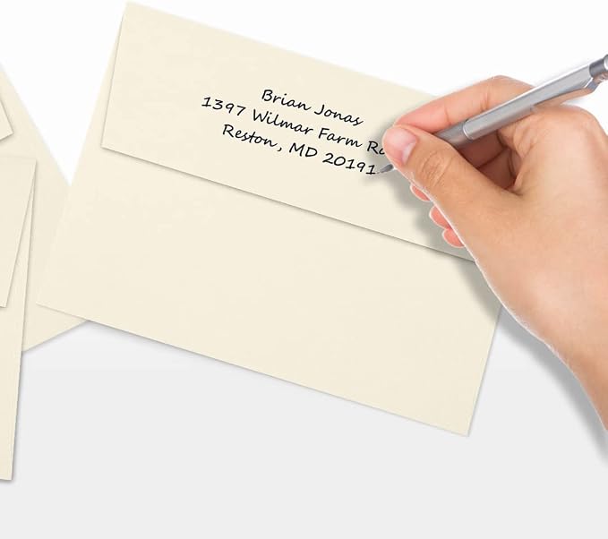 LUXPaper A7 Invitation Envelopes | Peel & Press | 5 1/4" x 7 1/4" | Natural | - Image 6