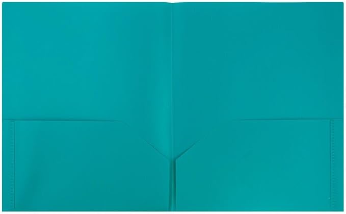 JAM PAPER Plastic 2 Pocket POP Folders - Image 2
