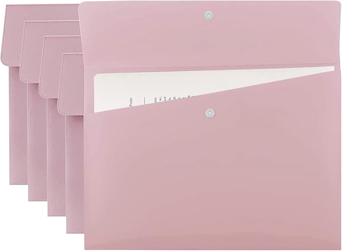 VANRA Poly File Folders Letter Size File Jackets Organizer Plastic Envelope A4 by VANRA