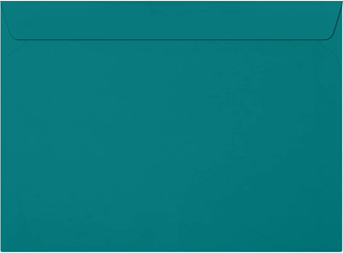 LUXPaper 9 x 12 Booklet Envelopes | Teal | 80lb. Text | 500 Qty by LUXPaper