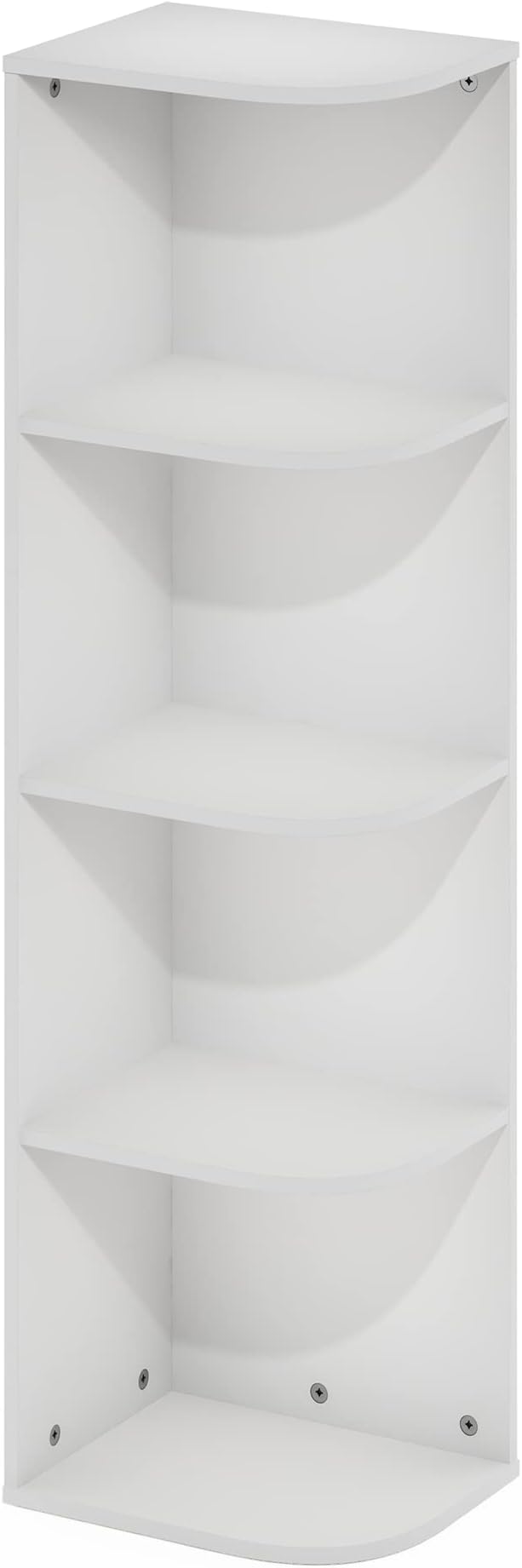 Furinno Pasir 4-Tier Corner Open Shelf Bookcase - Image 6