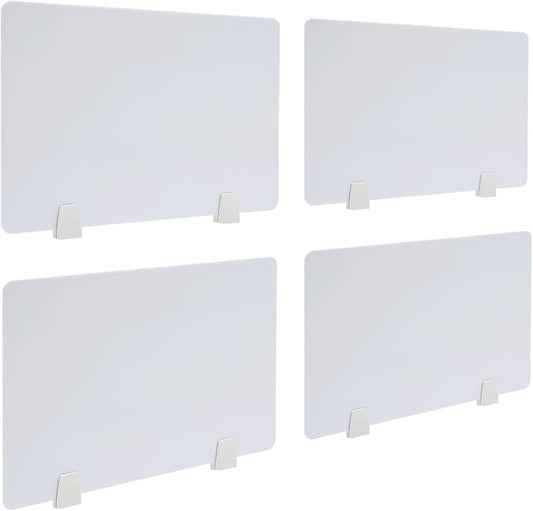 4PCS Desk Dividers Office Partitions, Privacy Desk Panel Protective, Frosted by TFCFL