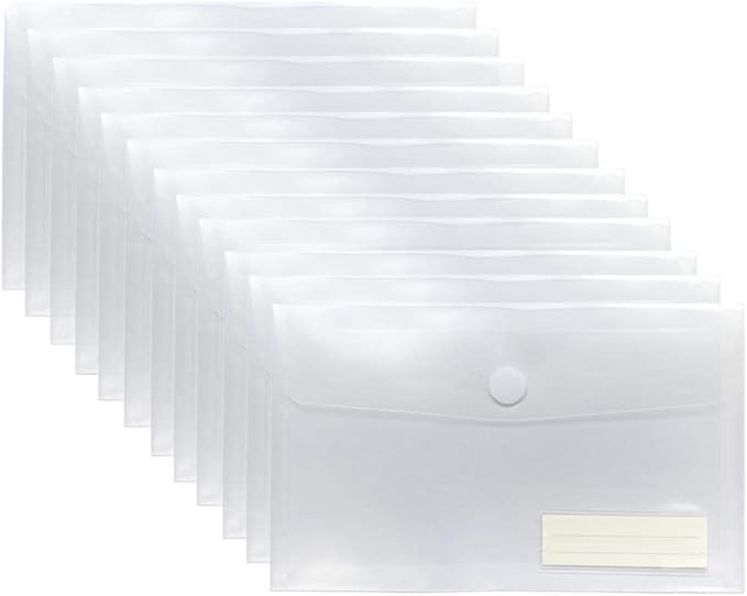 A5 Plastic Clear Envelopes Folder - Image 4