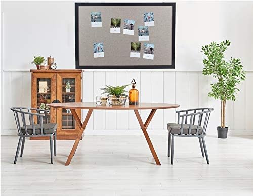 Gideal Bulletin Board 36 x 48 Inch, 100% Wood Framed Canvas Cork Board with Grey Fabric, Wall Mounted Notice Board for Home Office School, 2 Pack-DeskLoop Office