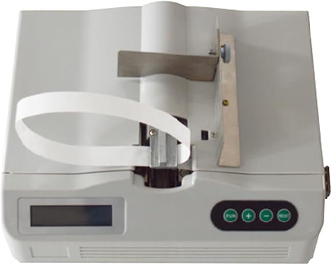 INTBUYING Cash Bundling Machine Fully Automatic Small Banknote Baling Machine Binding Speed 2 Secs Per Time Binding Machine for tie Bills Cards banknotes-DeskLoop Office