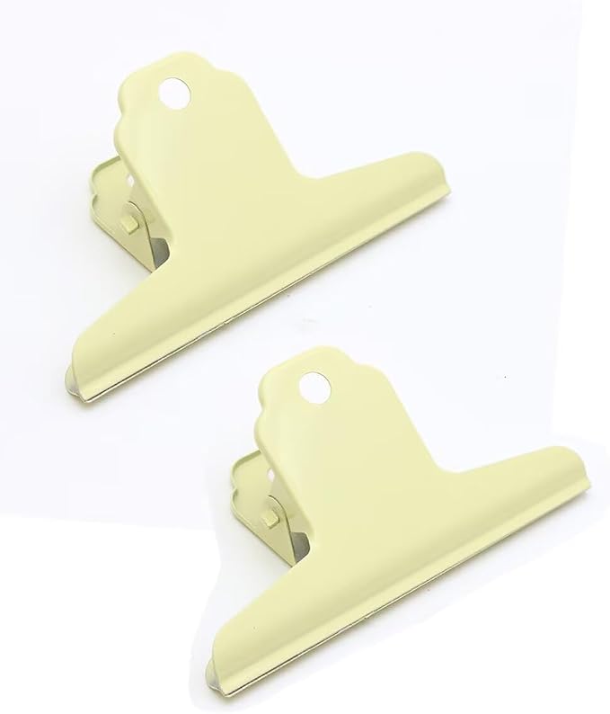 2PCS Extra Large Binder Clips Metal Bulldog Clip Large Paper Clamp Holder by SEEKRARE