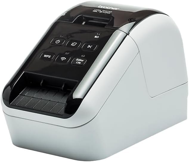 Brother QL-810Wc Professional Label Printer with USB and WiFi connectivity, Ultra-Fast Printing up to 110 Labels per Minute with Standard Address Label in Monochrome, Black & Red Printing Available-DeskLoop Office