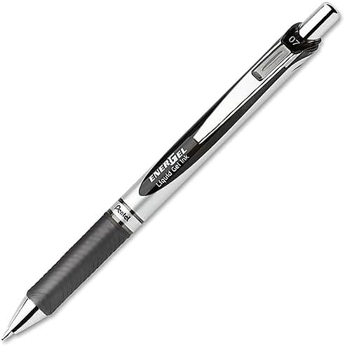 Pentel EnerGel RTX Retractable Liquid Gel Pen, Medium Line, Metal Tip, Box of 12 - Image 4