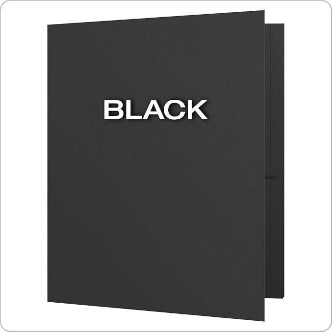 Oxford Twin-Pocket Folders, Textured Paper, Letter Size, Holds 100 Sheets - Image 3