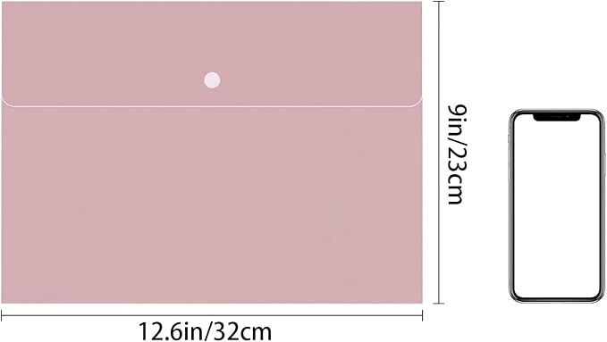 VANRA Poly File Folders Letter Size File Jackets Organizer Plastic Envelope A4 - Image 2