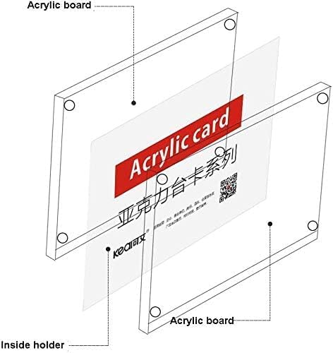 5 Pack Acrylic Label Holder Price Tag Displays Sign Holder - Image 7