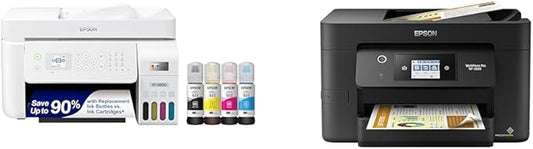 Epson EcoTank ET-4800 Wireless All-in-One Cartridge-Free Supertank Printer with Scanner & ® Workforce® Pro WF-3820 Wireless Color Inkjet All-in-One Printer, Black Large-DeskLoop Office