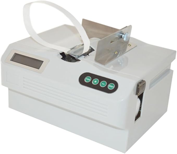 INTBUYING Cash Bundling Machine Fully Automatic Small Banknote Baling Machine Binding Speed 2 Secs Per Time Binding Machine for tie Bills Cards banknotes-DeskLoop Office