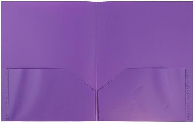 JAM PAPER Plastic 2 Pocket POP Folders - Image 2