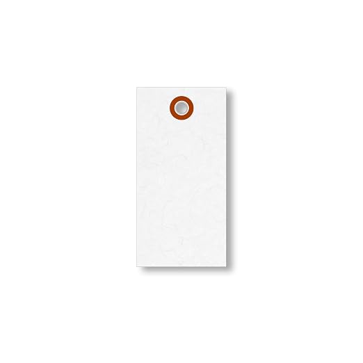 SmartSign 3.75 x 1.875 inch “White” Blank Tyvek Shipping Tags - Image 3