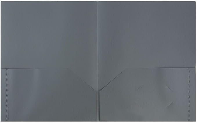 JAM PAPER Plastic 2 Pocket POP Folders - Image 2