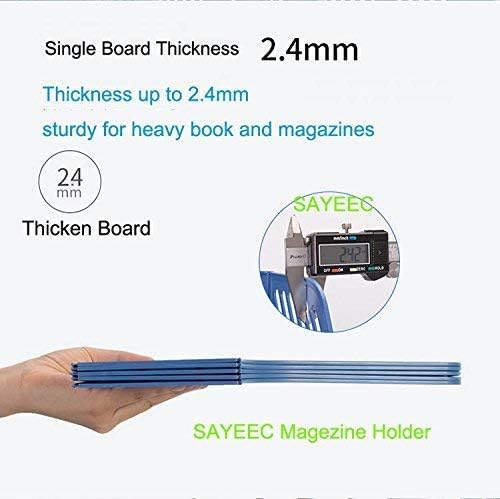 SAYEEC Sturdy Magazine Organizer Folder Desktop 4 Compartment File Holders - Image 6