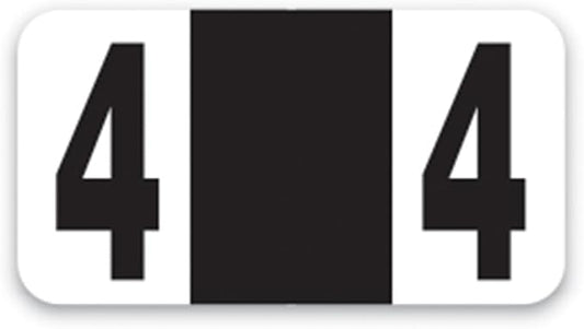 File Right Number Labels Roll – Color-Coded Numeric Filing Labels, 1-5/8" × by Unknown