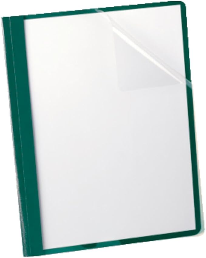 Oxford Clear Front Report Covers, Letter Size, Hunter Green, 25 per Box - Image 7