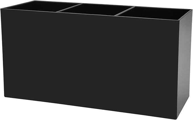 Cerpourt Black Makeup Brush Organizer, Acrylic Cosmetic Brushes Storage Holder by Cerpourt