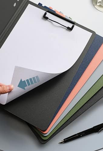 Black Clipboard Folder, A4 Clipboard Horizontal and Vertical Metal Clips | 2 - Image 7