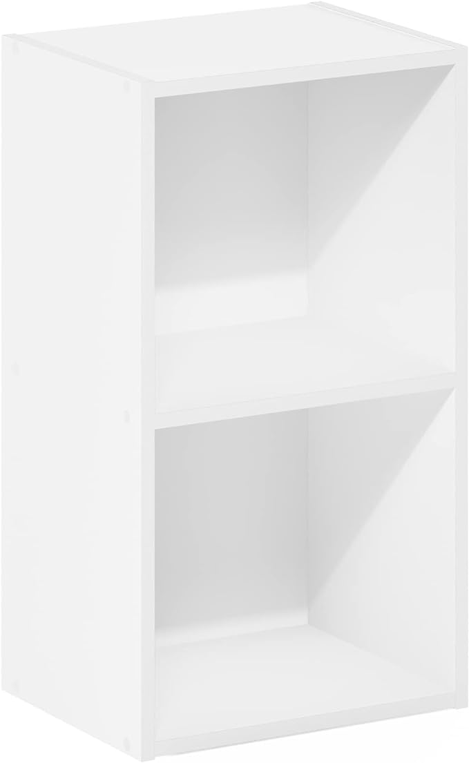 Furinno PASIR Book Shelf, 2-Tier Modern Bookshelf, Open Shelves Bookcase 9 x 12 - Image 6
