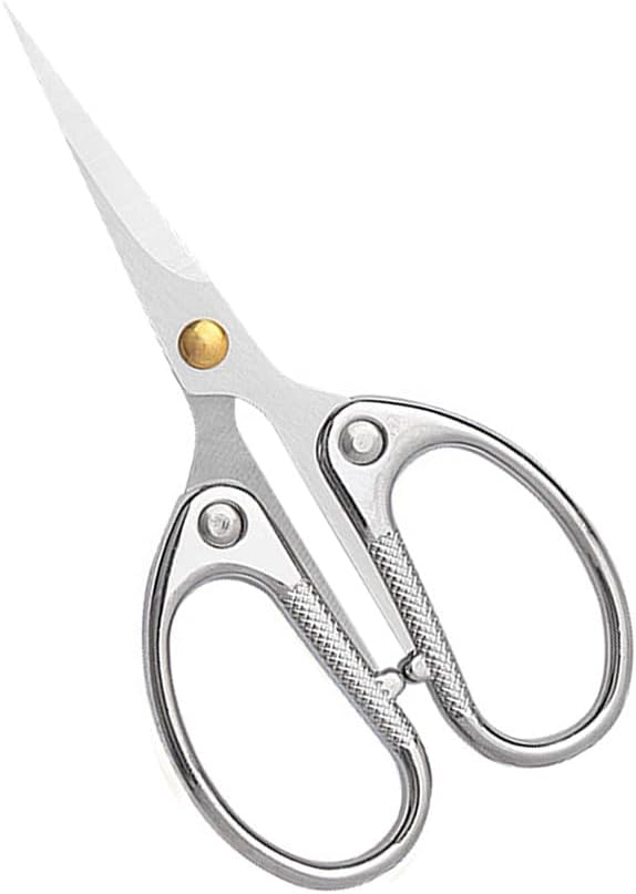 4.5" All Stainless Steel Office Scissors, Ultra Sharp Blade Shears, Sturdy by Aesosor