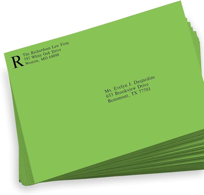 LUXPaper 9 x 12 Booklet Envelopes | Limelight Green | 80lb. Text | 500 Qty - Image 5