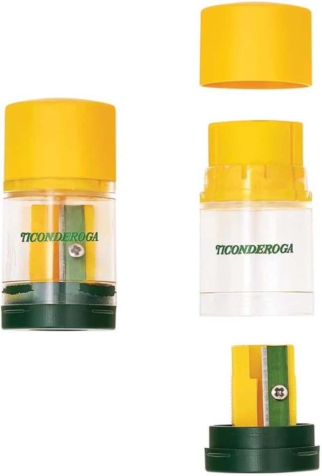 Ticonderoga Duo 2-in-1 Sharpener & Eraser, 2.125" x 1.125" x 1", School Class - Image 5