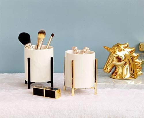 Gold Pencil Cup Sturdy Metal Frame - Image 4