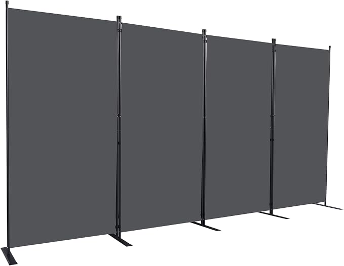 CHOSENM Room Divider, 4 Panel Folding Privacy Screens by CHOSENM