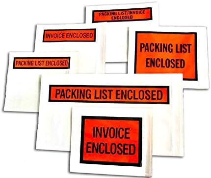 Packing List Enclosed Pouches – Clear Adhesive Envelope Bag - Image 4