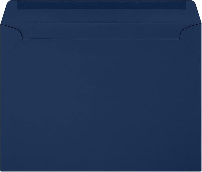 LUXPaper 9 x 12 Booklet Envelopes | Navy Blue | 80lb. Text | 50 Qty - Image 2