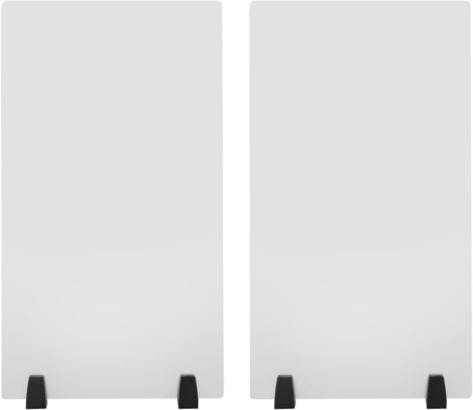 2pcs Acrylic Free Standing Screen, Frosted Clear Acrylic Divider, Dividers - Image 4