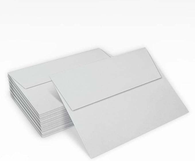 LUXPaper A7 Invitation Envelopes | Peel & Press | 5 1/4" x 7 1/4" | Gray | - Image 5