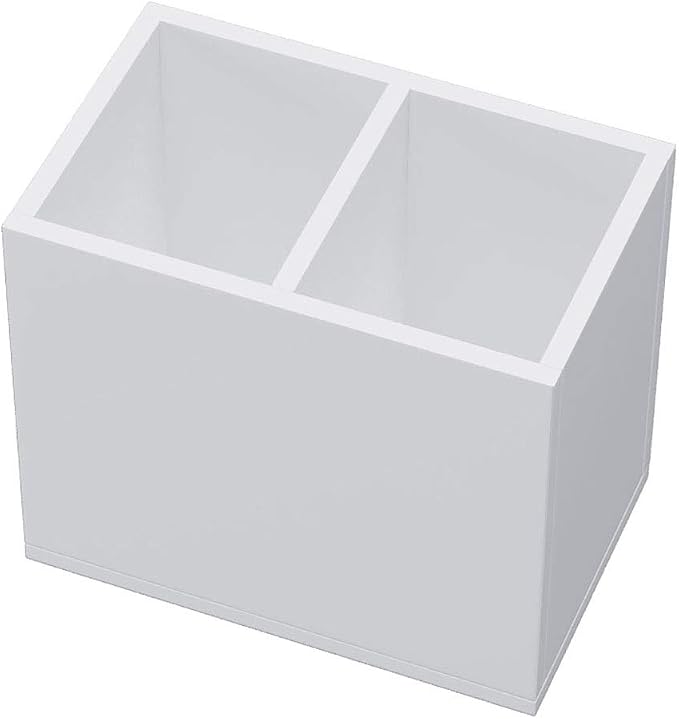 NIUBEE Acrylic Pen Holder 2 Compartments by NIUBEE